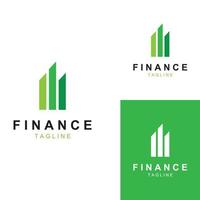 logotipo de negócios financeiros ou logo.logo gráfico financeiro para dados de resultados de negócios financeiros. com ilustração de modelo de vetor de design de ícone.