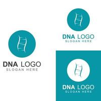 logotipo de vetor de DNA. logotipo médico moderno, com design de modelo de ilustração vetorial