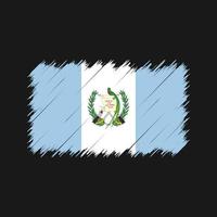 pinceladas de bandeira da guatemala. bandeira nacional vetor