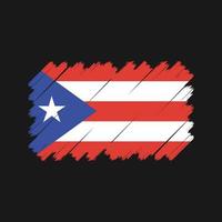 vetor de bandeira de porto rico. bandeira nacional