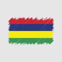 pinceladas de bandeira das Maurícias. bandeira nacional vetor