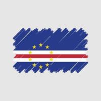 vetor de bandeira de cabo verde. bandeira nacional