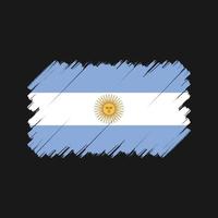 pincel de bandeira argentina. bandeira nacional vetor