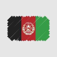 vetor de pincel de bandeira do afeganistão. bandeira nacional