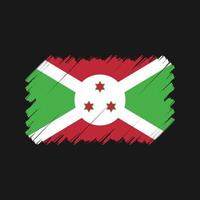 escova de bandeira do burundi. bandeira nacional vetor