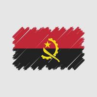 vetor de bandeira de angola. bandeira nacional