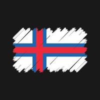 vetor de bandeira das ilhas faroe. bandeira nacional