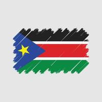 vetor de bandeira do Sudão do Sul. bandeira nacional