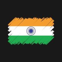 escova de bandeira da índia. bandeira nacional vetor