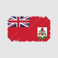 vetor de escova de bandeira das Bermudas. bandeira nacional