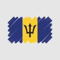 vetor de bandeira de barbados. bandeira nacional