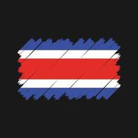 vetor de bandeira da costa rica. bandeira nacional