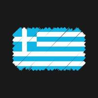 vetor de pincel de bandeira da grécia. bandeira nacional