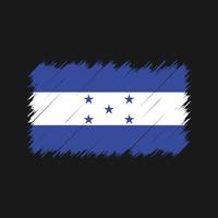 pinceladas de bandeira de honduras. bandeira nacional vetor