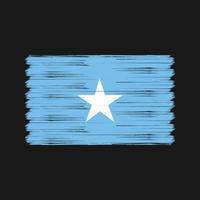 pincel de bandeira da Somália. bandeira nacional vetor