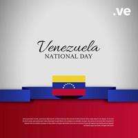 Dia Nacional da Venezuela. banner, cartão de felicitações, design de folheto. design de modelo de pôster vetor