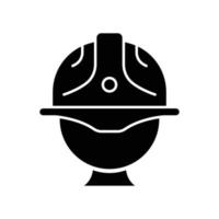 ícone de chefe de capataz. ícone relacionado à construção, dia do trabalho. estilo de ícone de glifo, sólido. design simples editável vetor