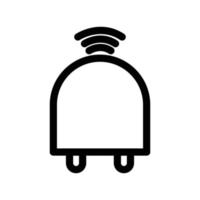 ícone do carregador com sinal. ícone relacionado a eletrônicos, tecnologia, dispositivo inteligente, estilo de ícone de linha. design simples editável vetor