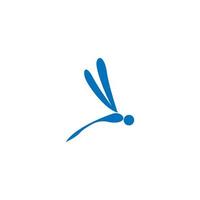 design de logotipo de ícone de libélula vetor