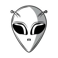 personagem alienígena do espaço vetor