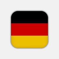 bandeira da alemanha, cores oficiais. ilustração vetorial. vetor