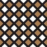 preto branco marrom diamante quadrado argyle linha de traço diagonal elemento de forma abstrata guingão ilustração padrão xadrez papel de embrulho, tapete de piquenique, toalha de mesa, fundo de tecido vetor