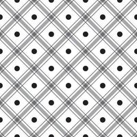 círculo polkadot bonito elemento de geometria de ponto redondo preto branco cinza listra diagonal linha listrada inclinação xadrez xadrez tartan búfalo padrões de guingão scott fundo quadrado ilustração dos desenhos animados vetor