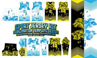 Padrão de impressão de jersey 66 sublimação para design de uniforme esportivo de futebol de futebol vetor