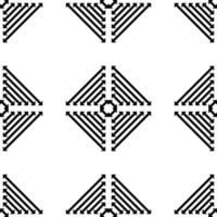 preto branco geométrico asiático para impressão em tecido, outros produtos sob demanda vetor