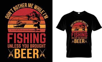 modelos de camisetas de pesca vetor