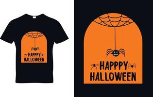 design de t-shirt de gráficos na moda de halloween vetor
