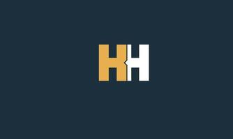 letras do alfabeto iniciais monograma logotipo kh, hk, k e h vetor