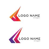 vetor de design de logotipo de seta para música, mídia, play, áudio digital e velocidade, finanças, logotipo de modelo de negócios