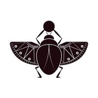 ícone do escaravelho do Egito vetor