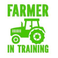 agricultor em treinamento vetor
