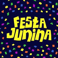 ilustração de letras festa junina. festa junina vetor