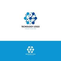 design de logotipo de tecnologia vetor