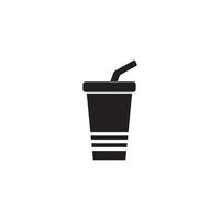 design de símbolo de ilustração vetorial de ícone de xícara de café vetor