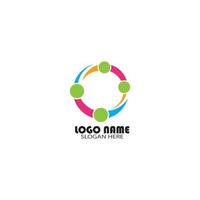 logotipo de atendimento comunitário vetor