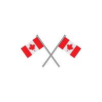 logotipo da bandeira do Canadá vetor