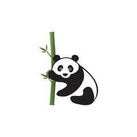 design de símbolo de ilustração vetorial ícone panda vetor