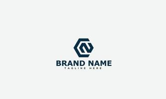 elemento de branding gráfico de vetor de modelo de design de logotipo cn.