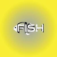 conceito de logotipo de peixe vetor