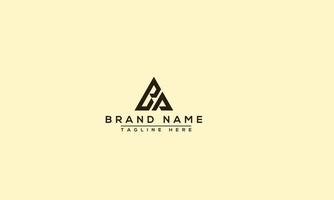 elemento de branding gráfico de vetor de modelo de design de logotipo bp.
