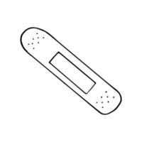 doodle desenhado à mão de gesso bactericida. , ícone monocromático de minimalismo nórdico e escandinavo vetor
