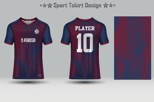 maquete de camisa de esporte de futebol design de t-shirt de padrão geométrico abstrato vetor