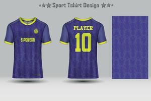 maquete de camisa de esporte de futebol design de t-shirt de padrão geométrico abstrato vetor