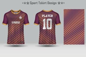 maquete de camisa de esporte de futebol design de t-shirt de padrão geométrico abstrato