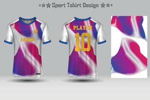 maquete de camisa de esporte de futebol design de t-shirt de padrão geométrico abstrato vetor