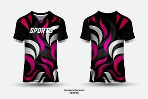 modelo de design de camisa moderna uniforme de clube de futebol camiseta frente e verso vetor